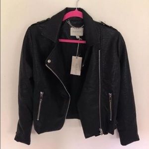 Moon river biker leather jacket